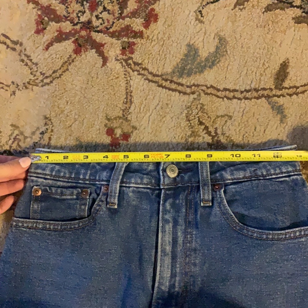 Abercrombie Zoe Natural Rise Ankle Straight Jean size 26 medium wash - Picture 7 of 7